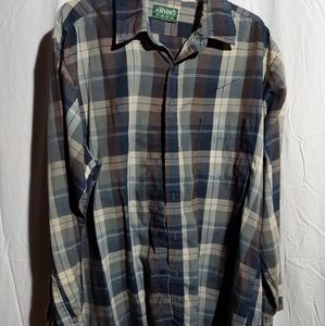 Men's L long sleeve button shirt